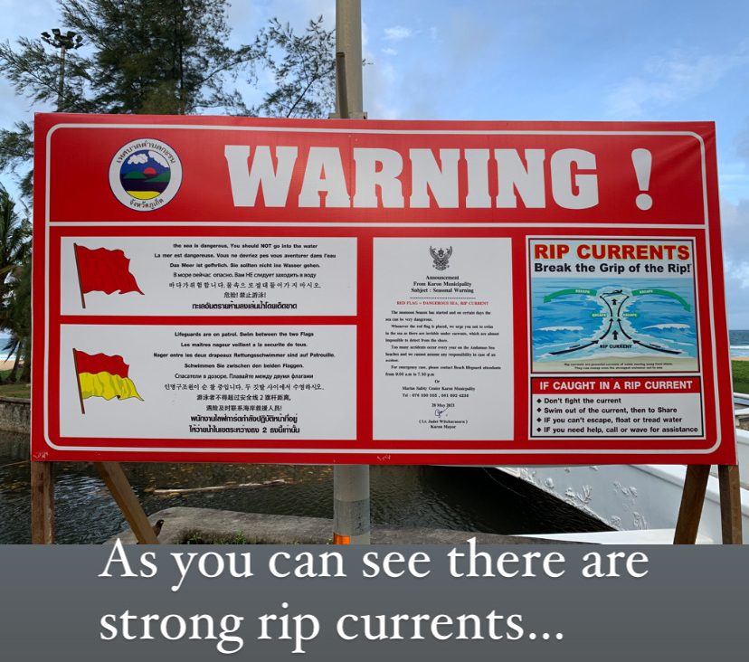 Warning Rip Currents