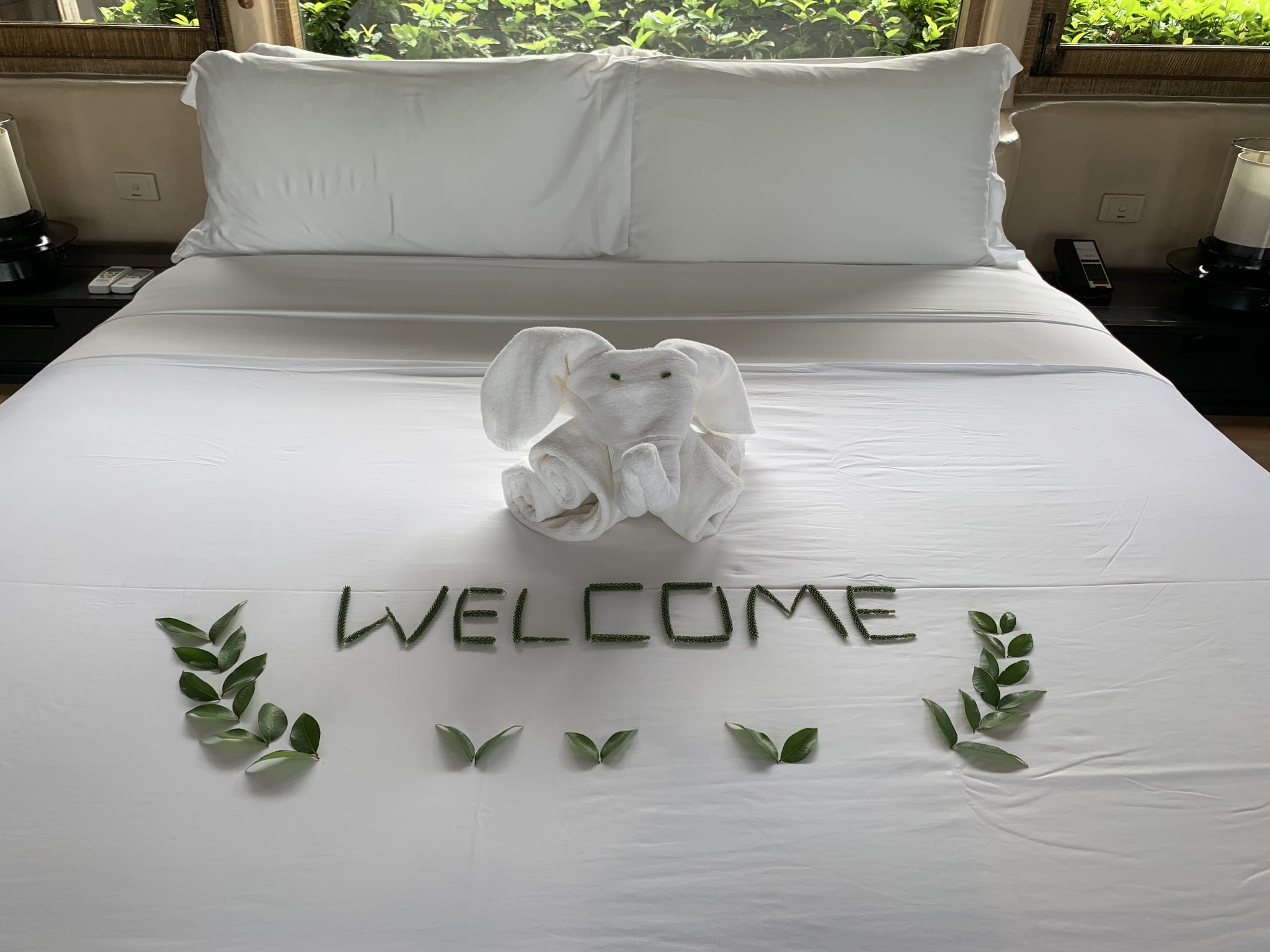 Welcome towel art - The Naka Island