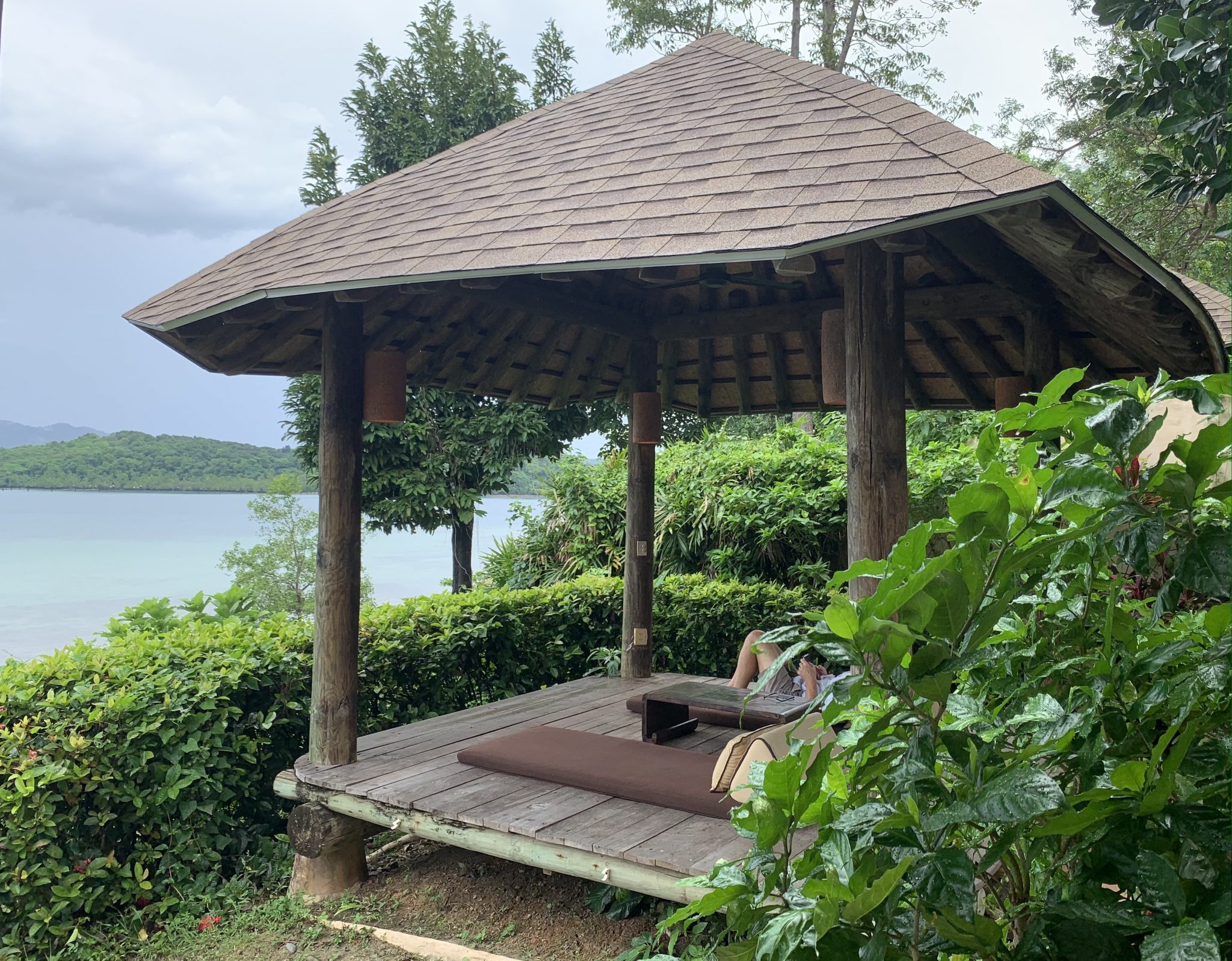 Outdoor cabana at Seaview Pool Villa The Naka Island