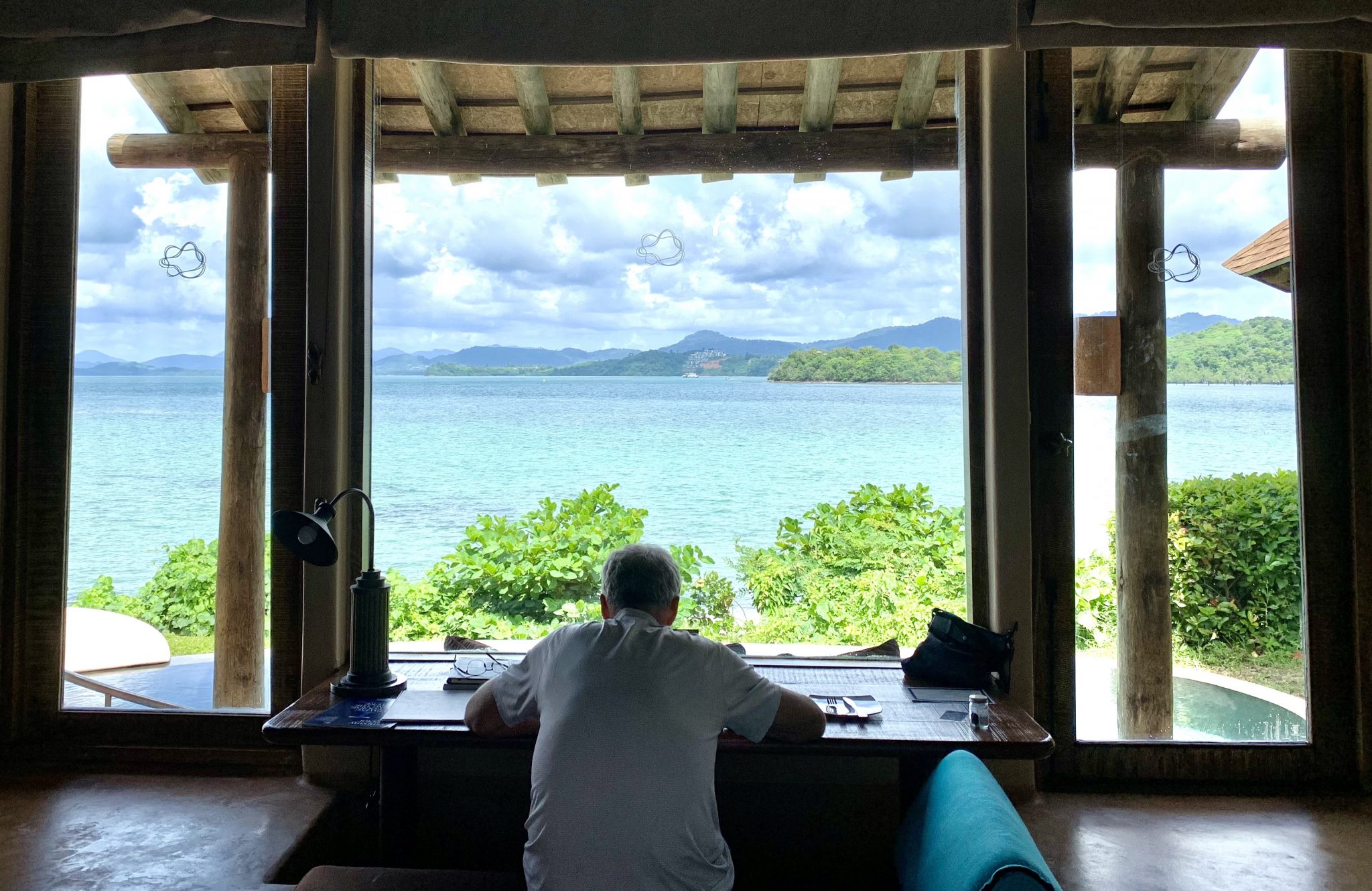Working from the beach at The Naka Island