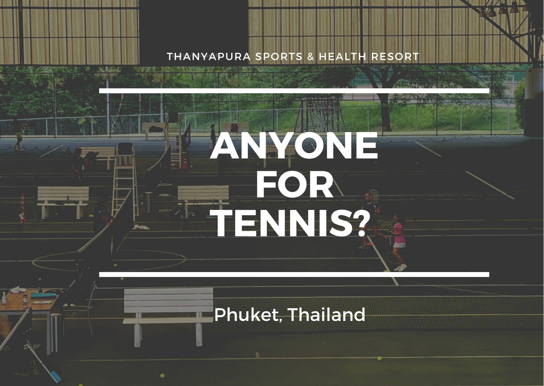 Tennis courts at Thanypura