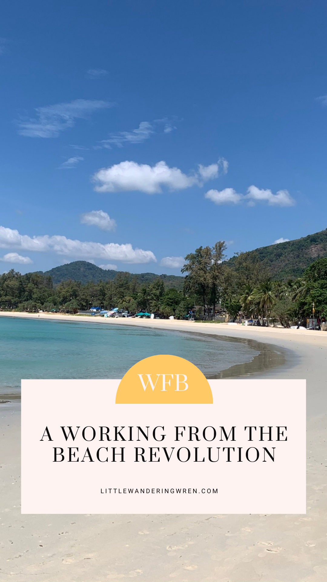 WFB Working from the beach Pintrest Pin