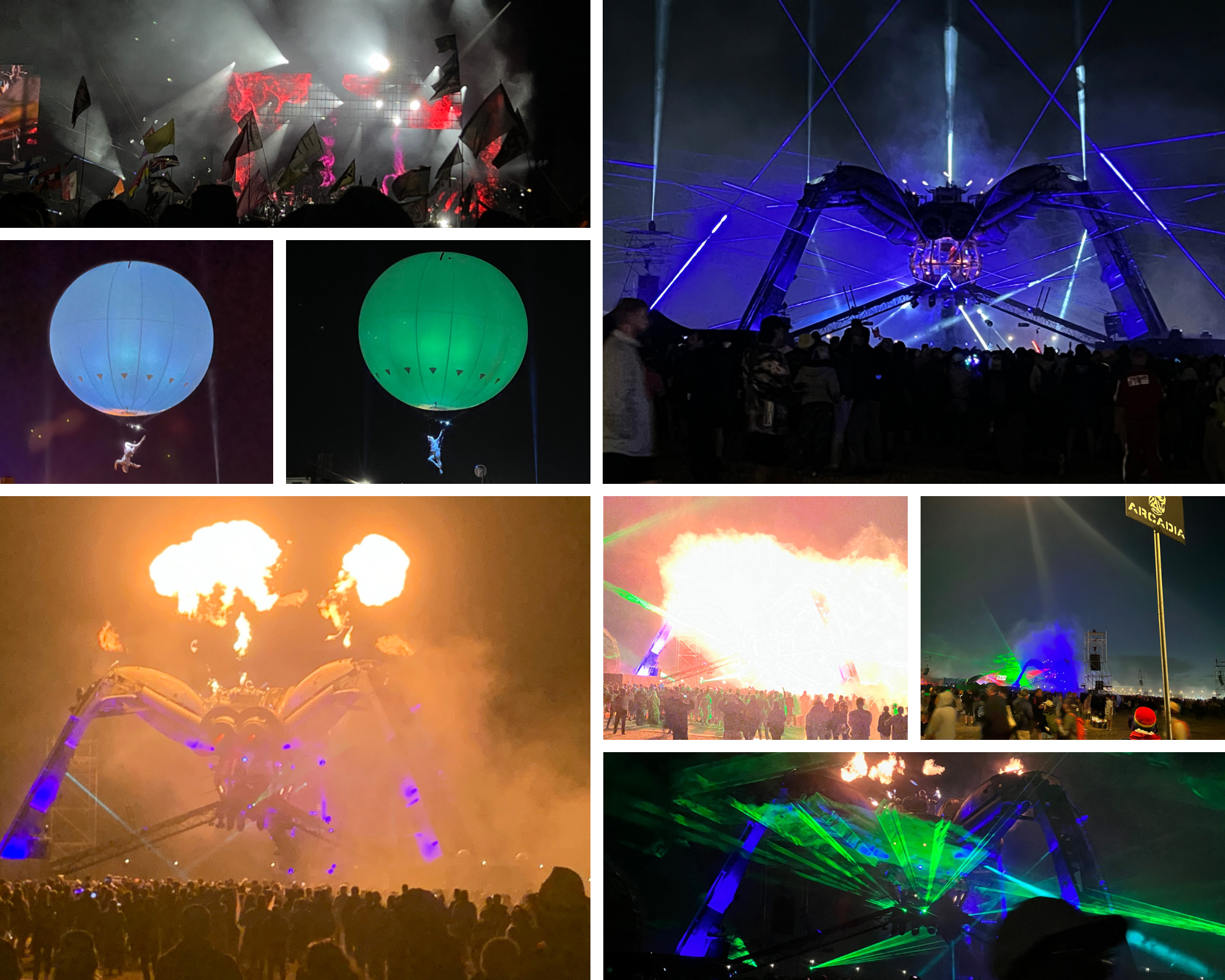 The Spider at the DJ Arcadia Stage Glastonbury