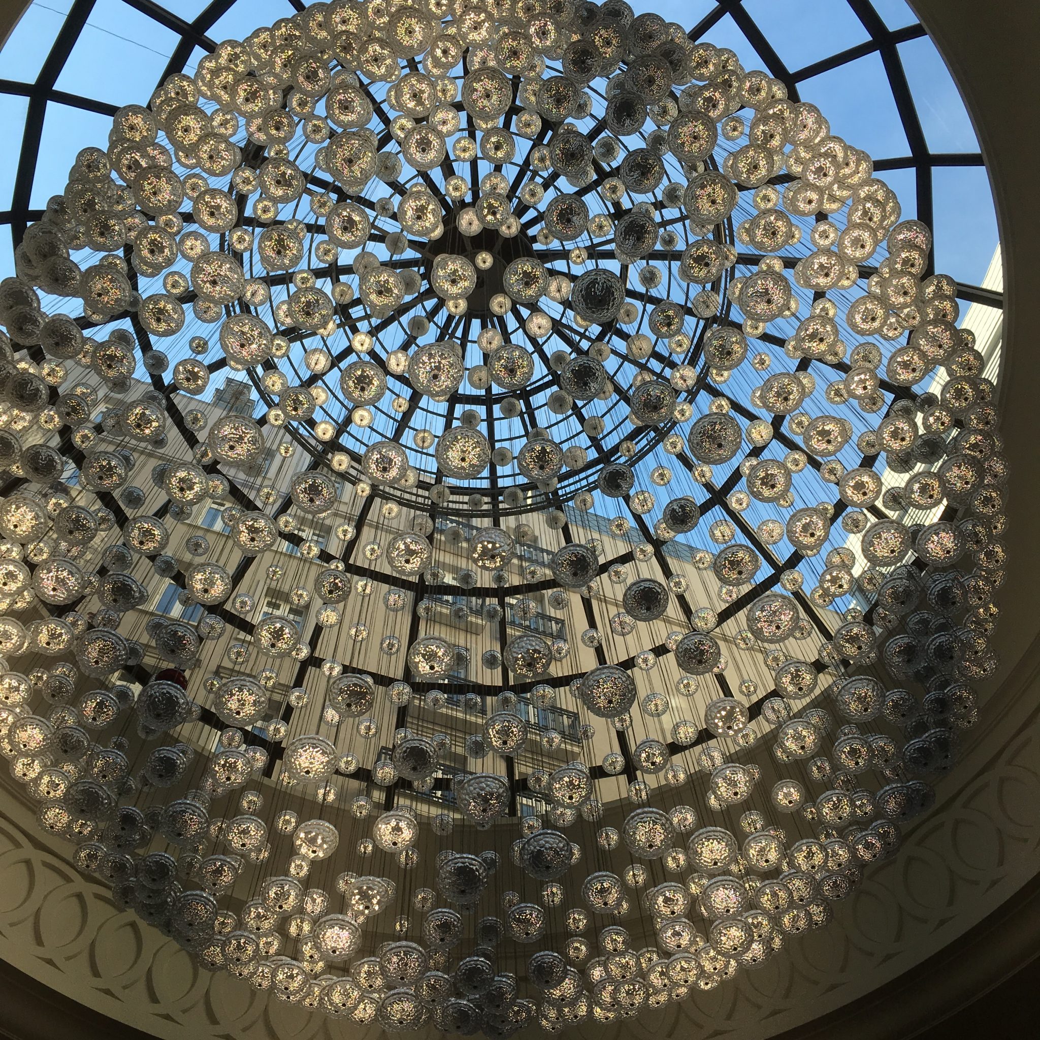 Full moon Baccarat Chandelier Corinthia London