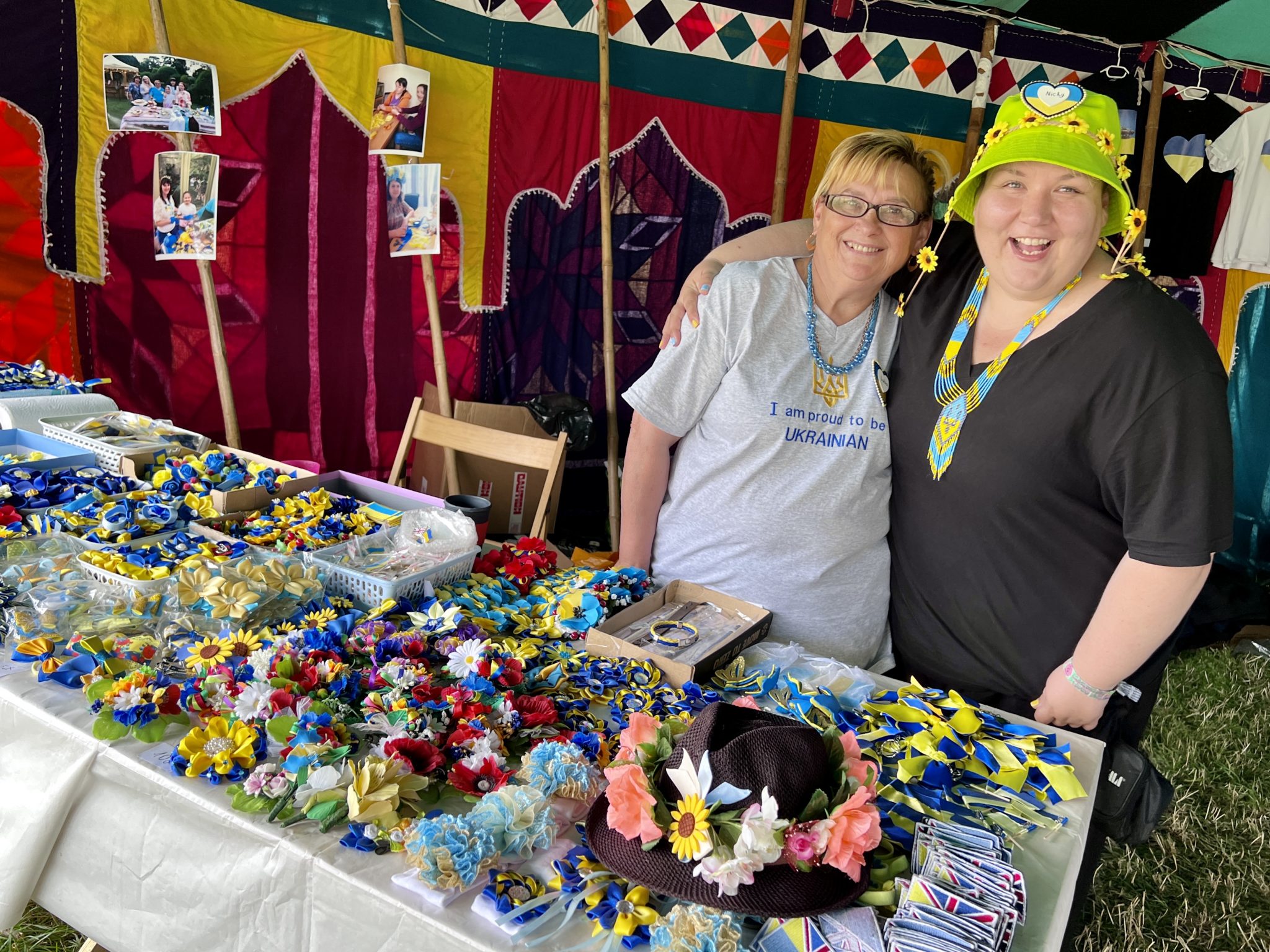 Ukraine Supporters Tent Glastonbury 2022