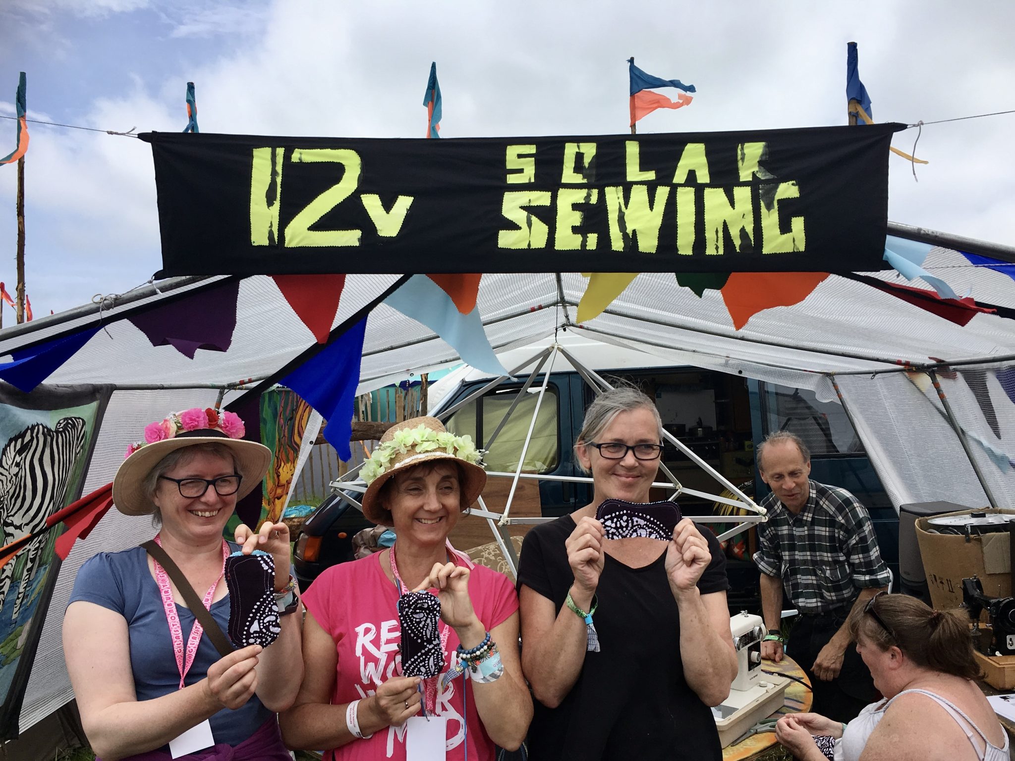 Solar Sewing at Glasto 2019
