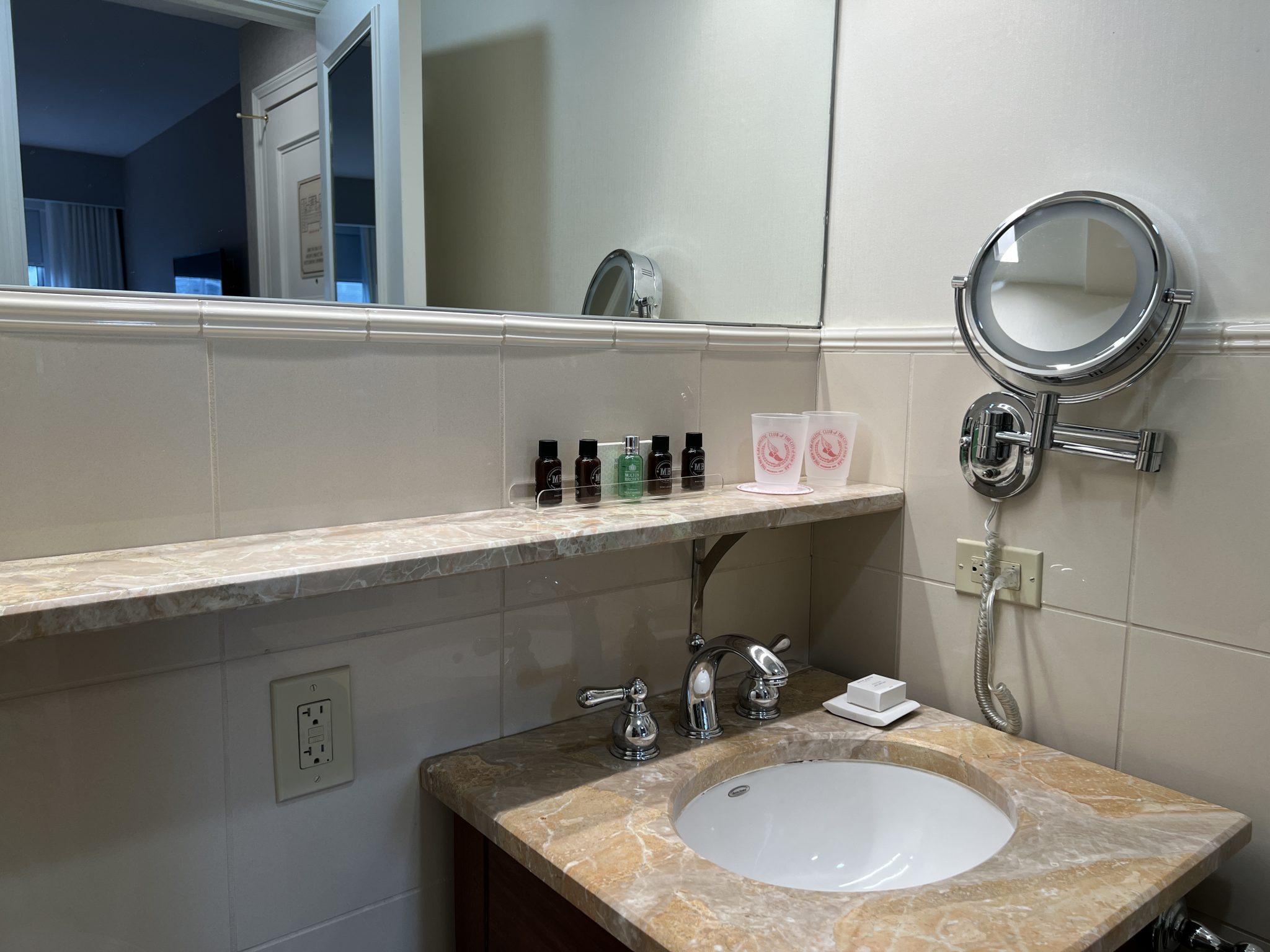 Bathroom NYAC Renovated Queen room