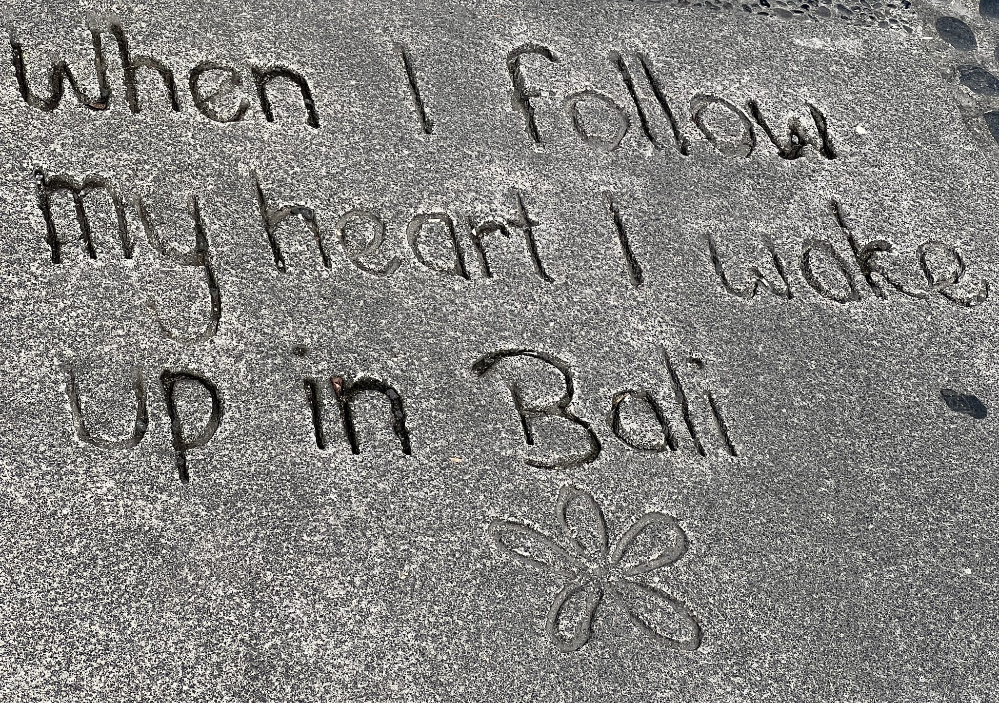 When I follow my heart I end up in Bali