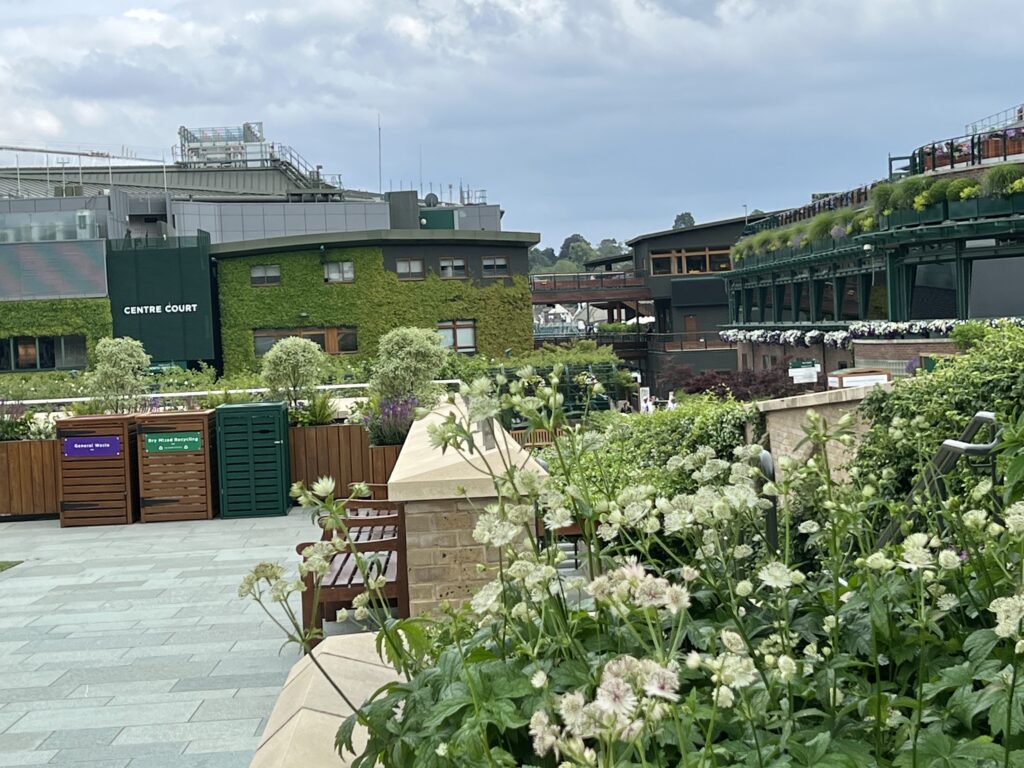 View of Centre Court at The Wimbledon Championships