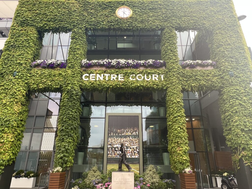 The green wall at Centre Court, Wimbledon