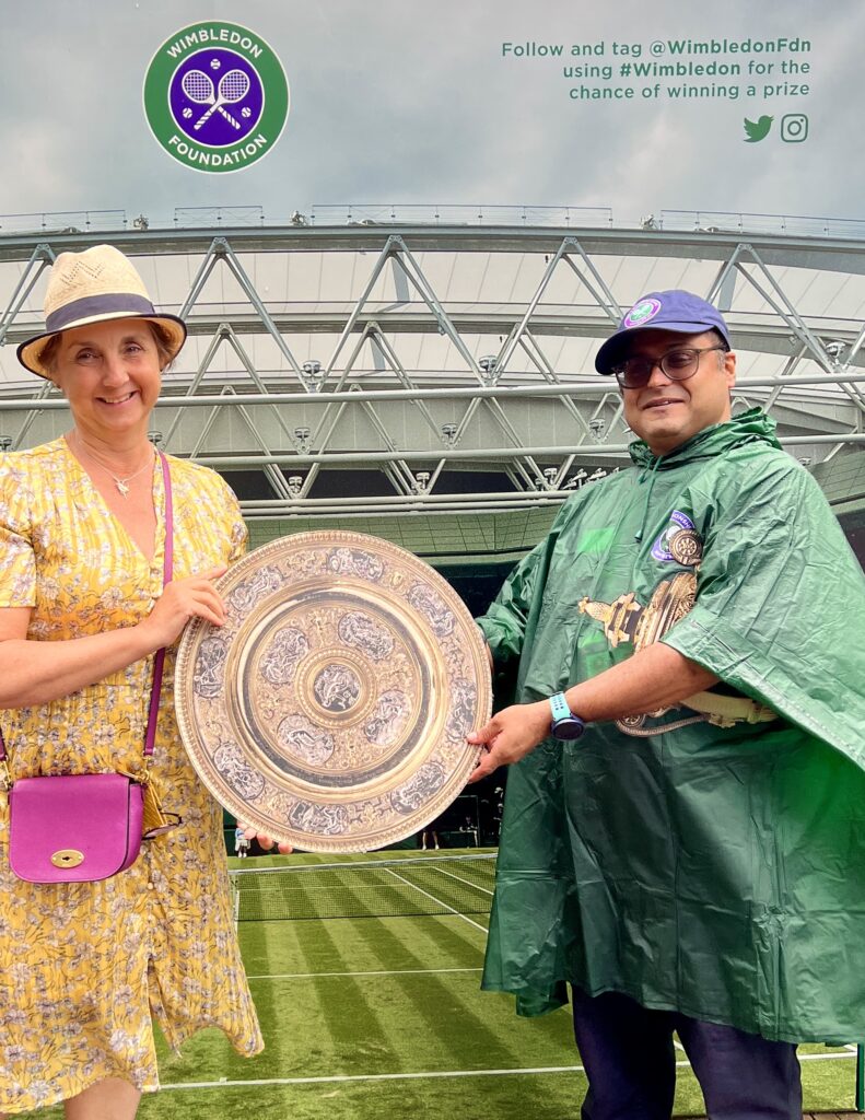 Trophy fun at The Wimbledon Championships