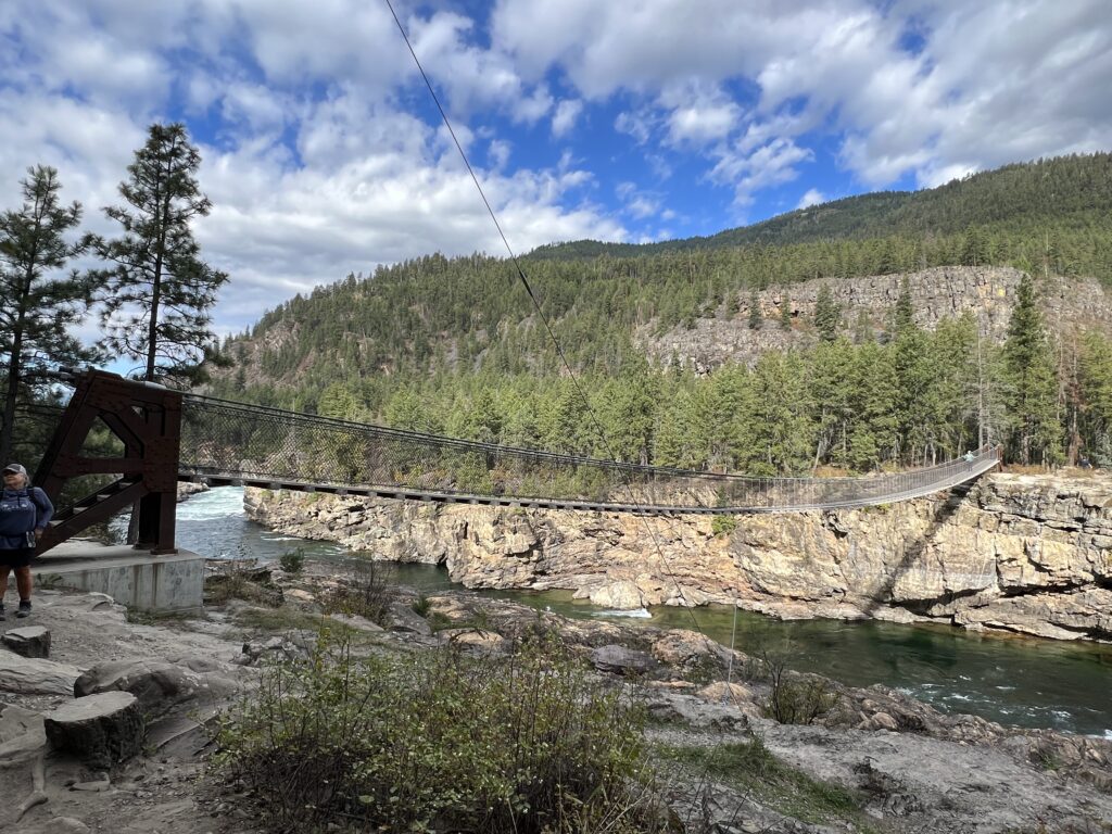 Kootenai Swing Footbridge, Montana travels