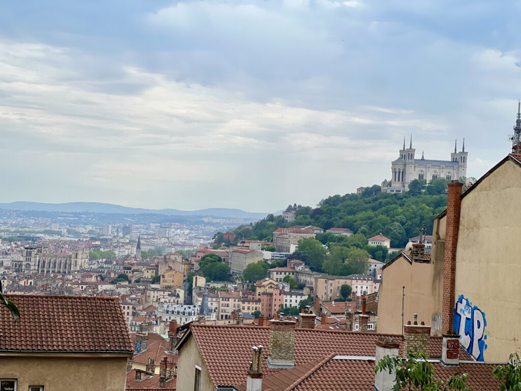 Lyon city views from Croix-Rouge