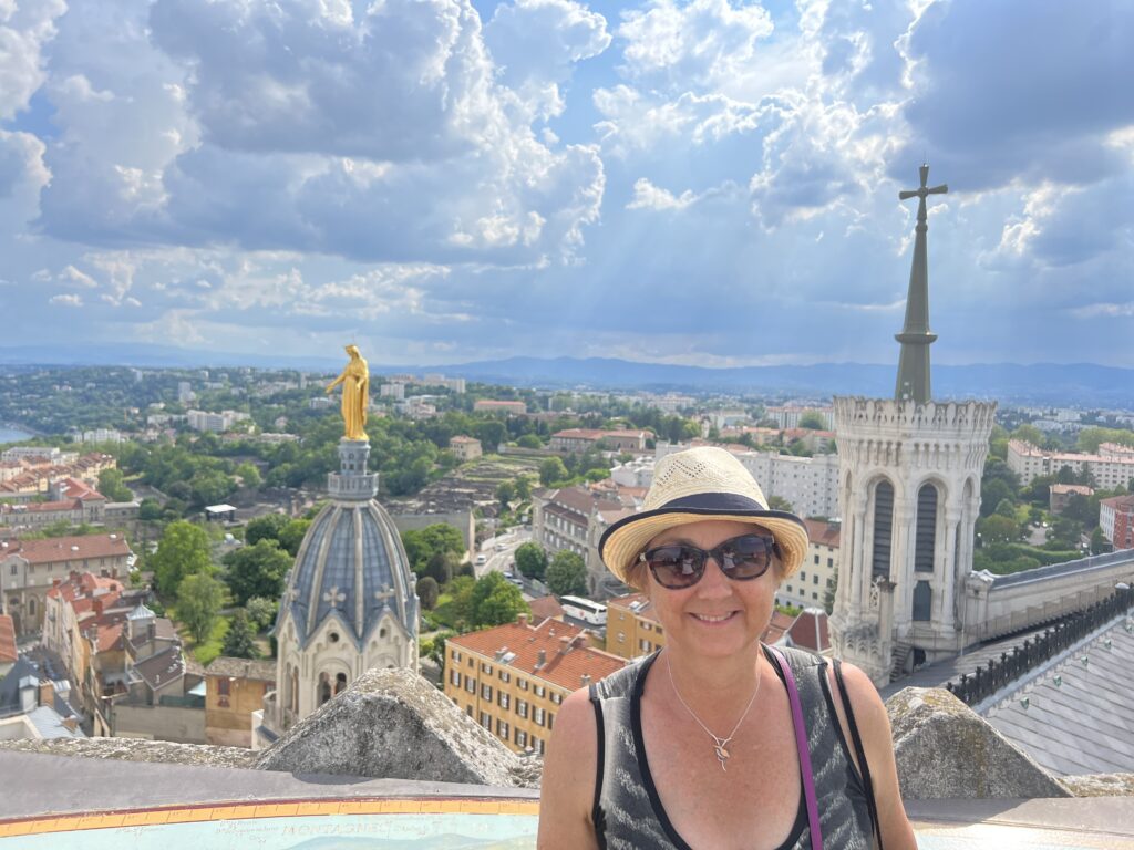 Rooftop tour views from Notre-Dame de Fouvrière