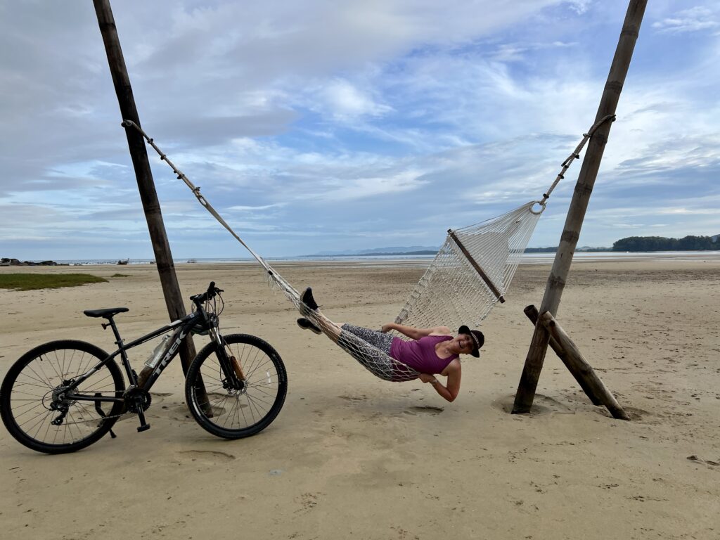 Beach hammock at Nai Yang