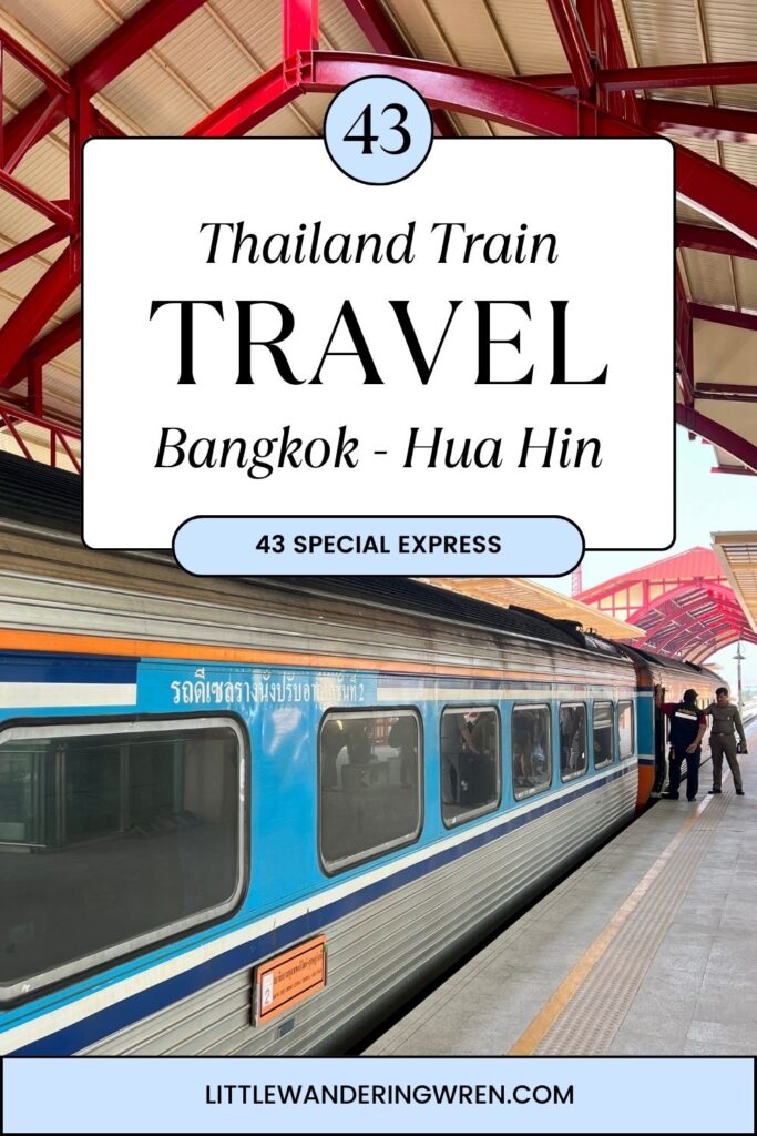 Pintrest Pin Thailand Train Travel Bangkok Hua Hin