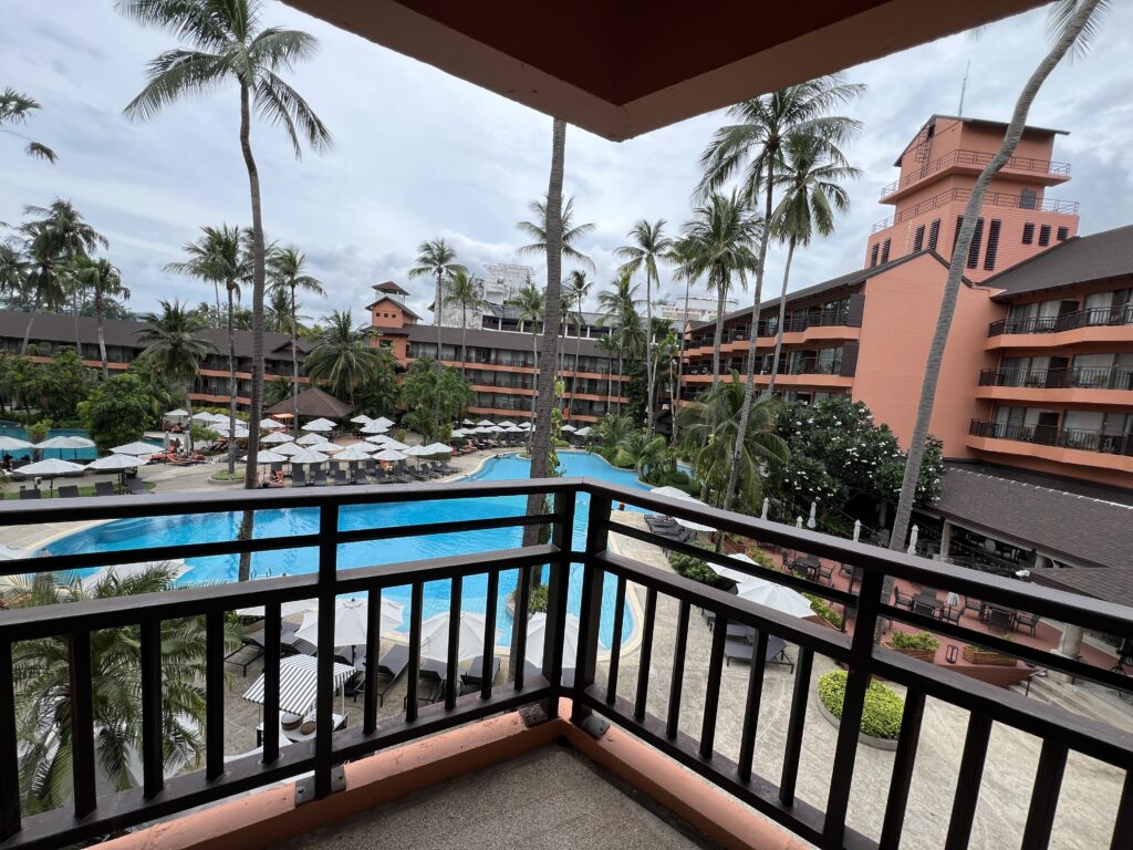 View from our room at The Tropical Pool at the Courtyard by Marriott Phuket, Patong Beach Resort