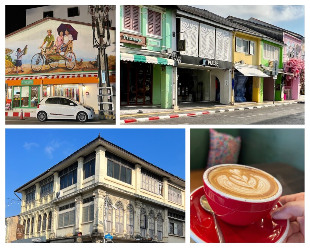 Patong Town - street art, Sino portuguese architecture and coffee