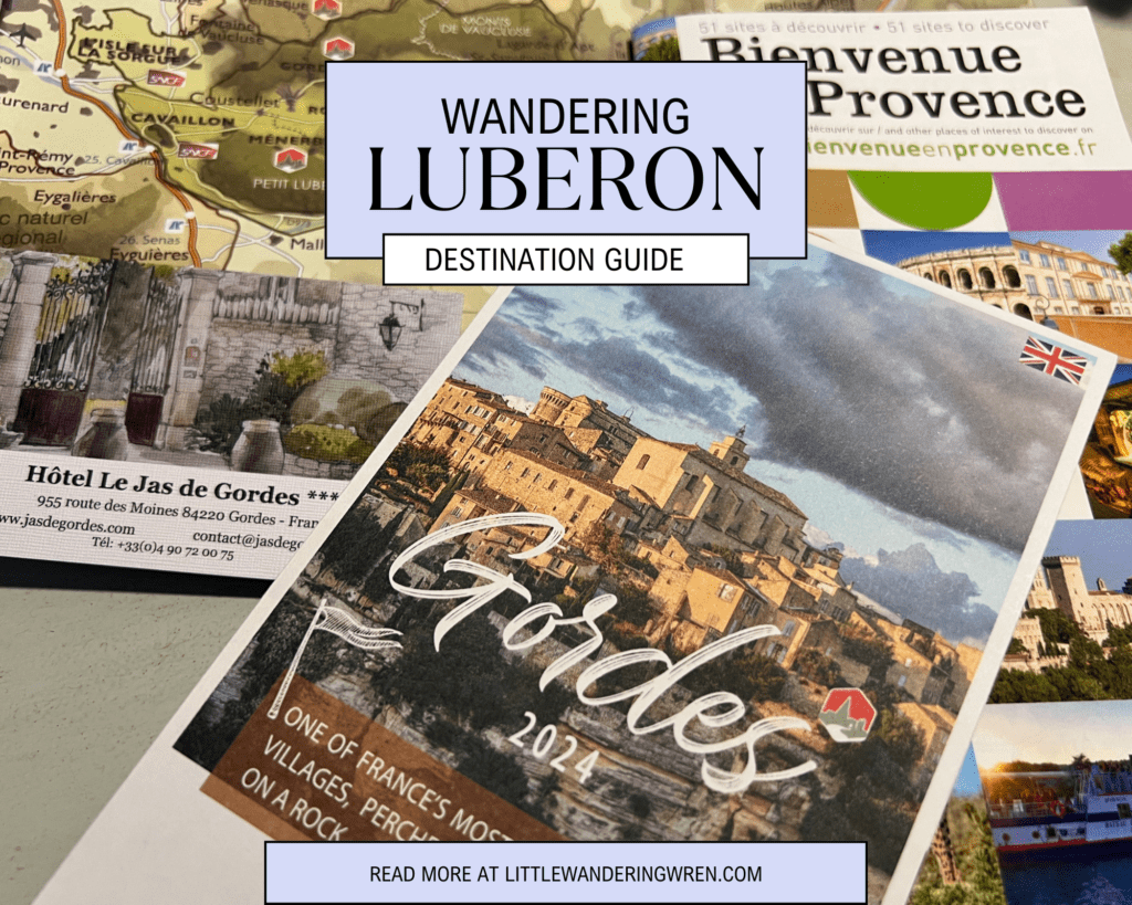 Little Wandering Wren Pintrest pin wandering Luberon Destination Guide