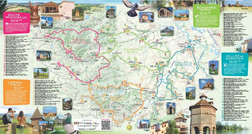 Map of Pigeonniers tour