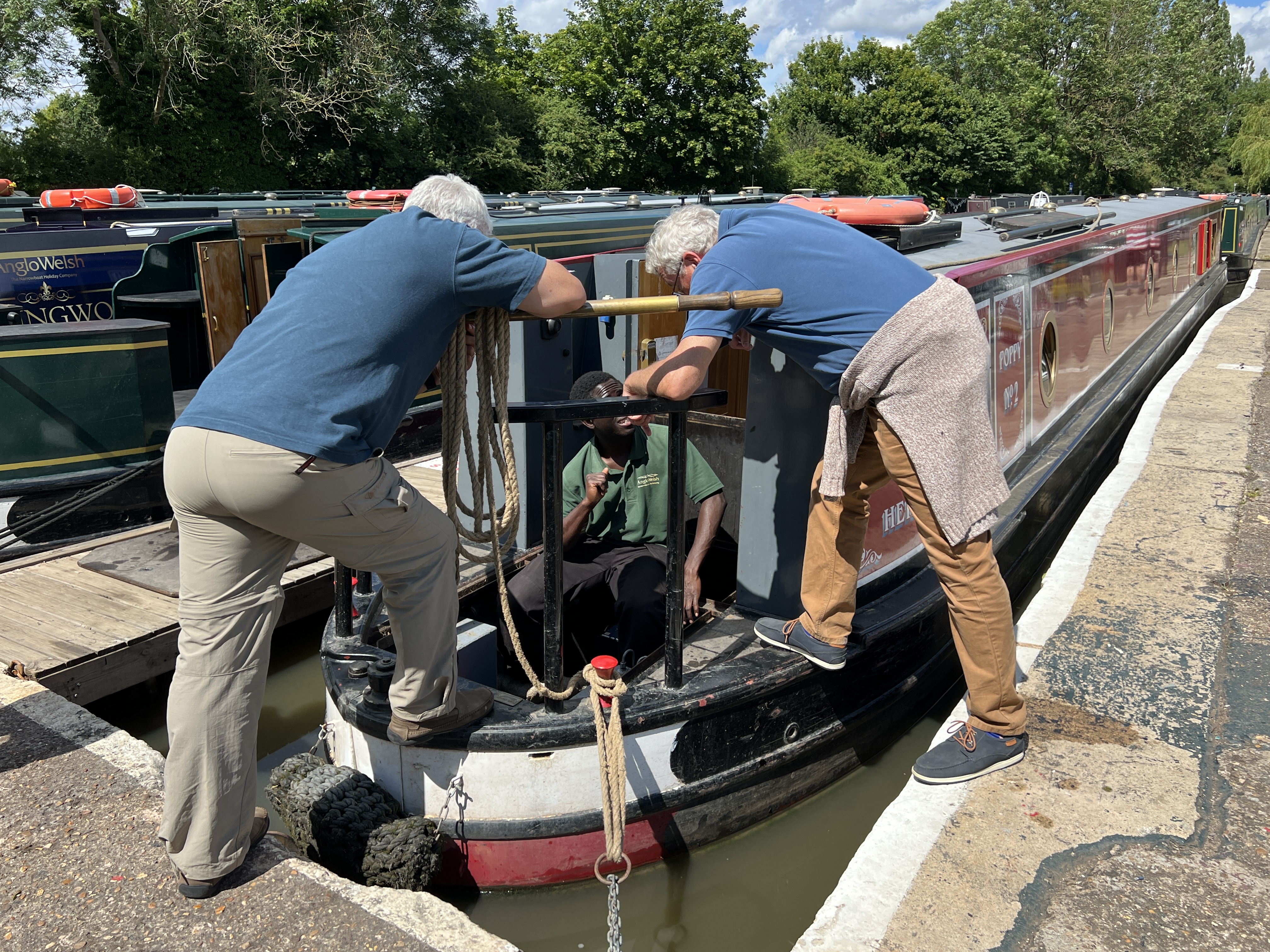 Anglo Welsh briefing aboard Poppy with Drifters Waterway Holidays