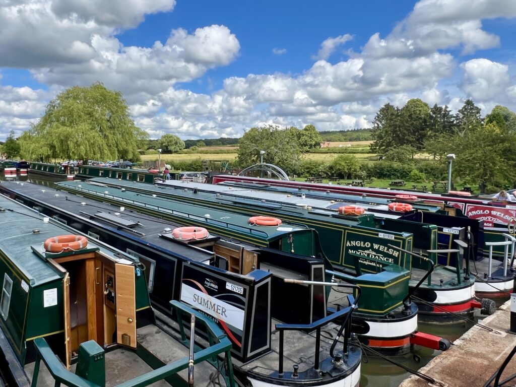 Boats for hire at Wootton Wawen