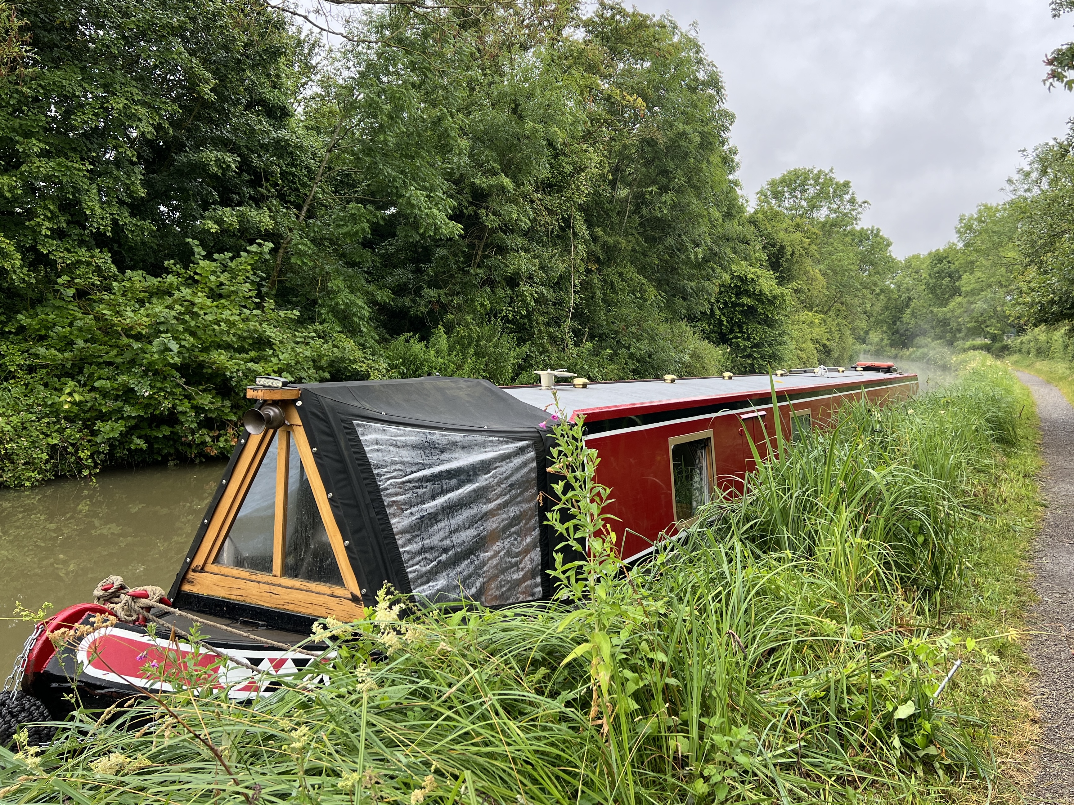Wild mooring on the Stratford Canal