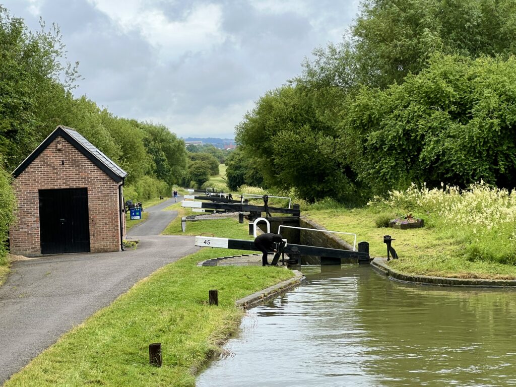 Lock 45 and 46 on the Stratford Canal