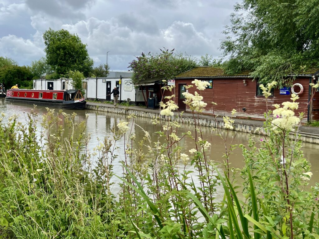 Topping up water on Poppy on the Stratford Canal