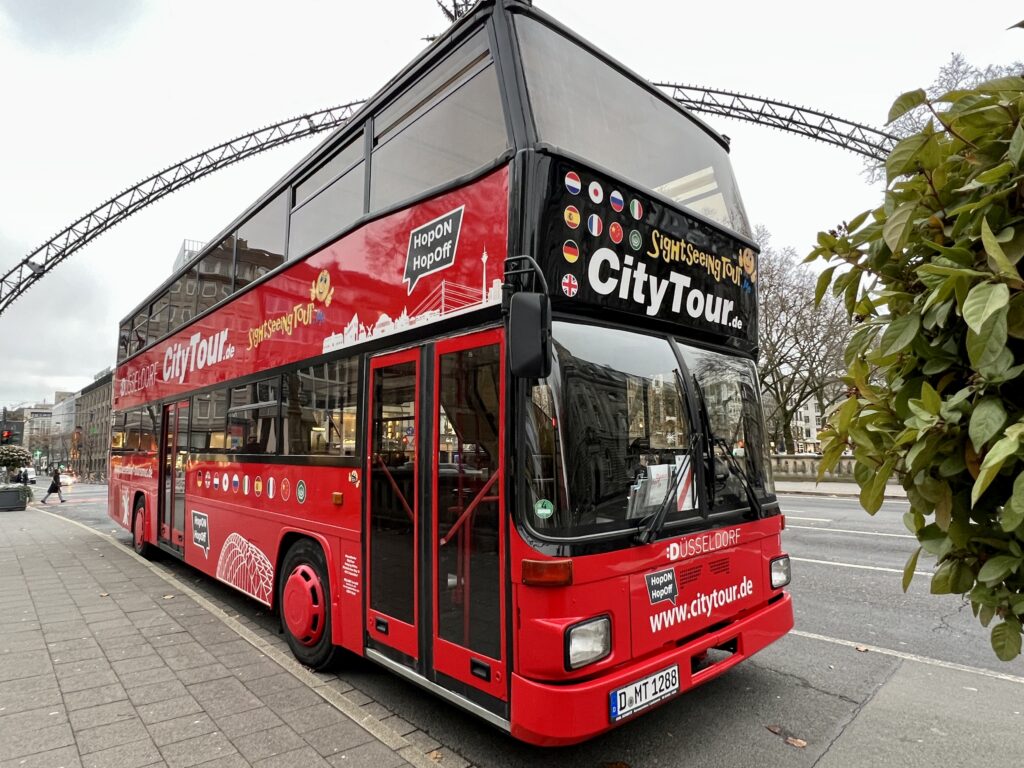 HopOn HopOff Bus a great way to start your weekend in Dusseldorf