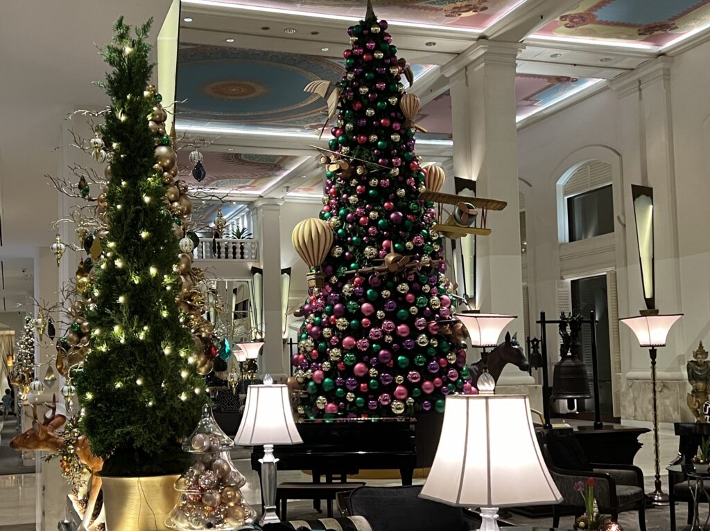 Anantara Siam Christmas trees 2024