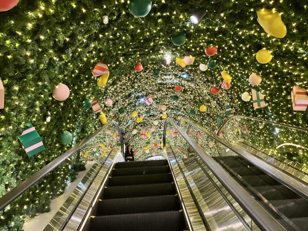 Christmas Escalators into Central Embassy Bangkok 2024