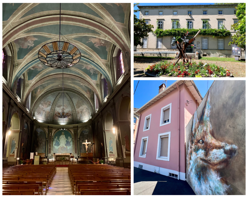 Street art, wool mansion and Saint-Sauveur church Mazamet