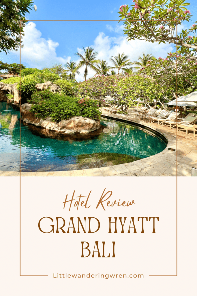 Pinterest Pin Hotel Review Grand Hyatt Bali