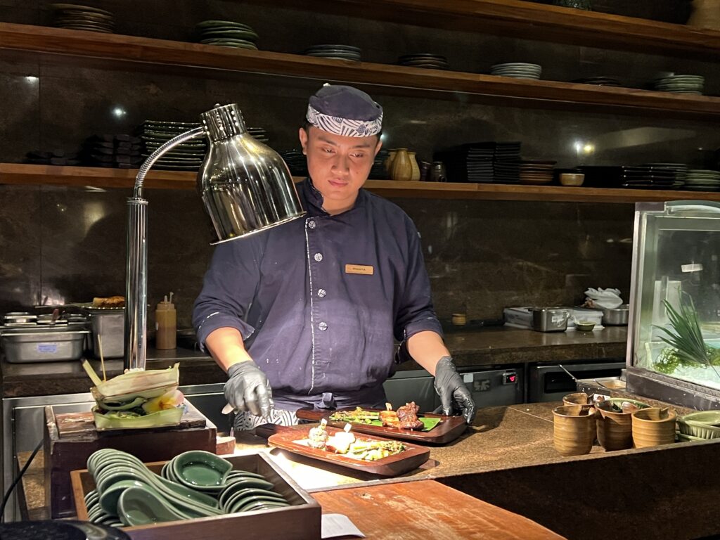 Open kitchen at Nampu
