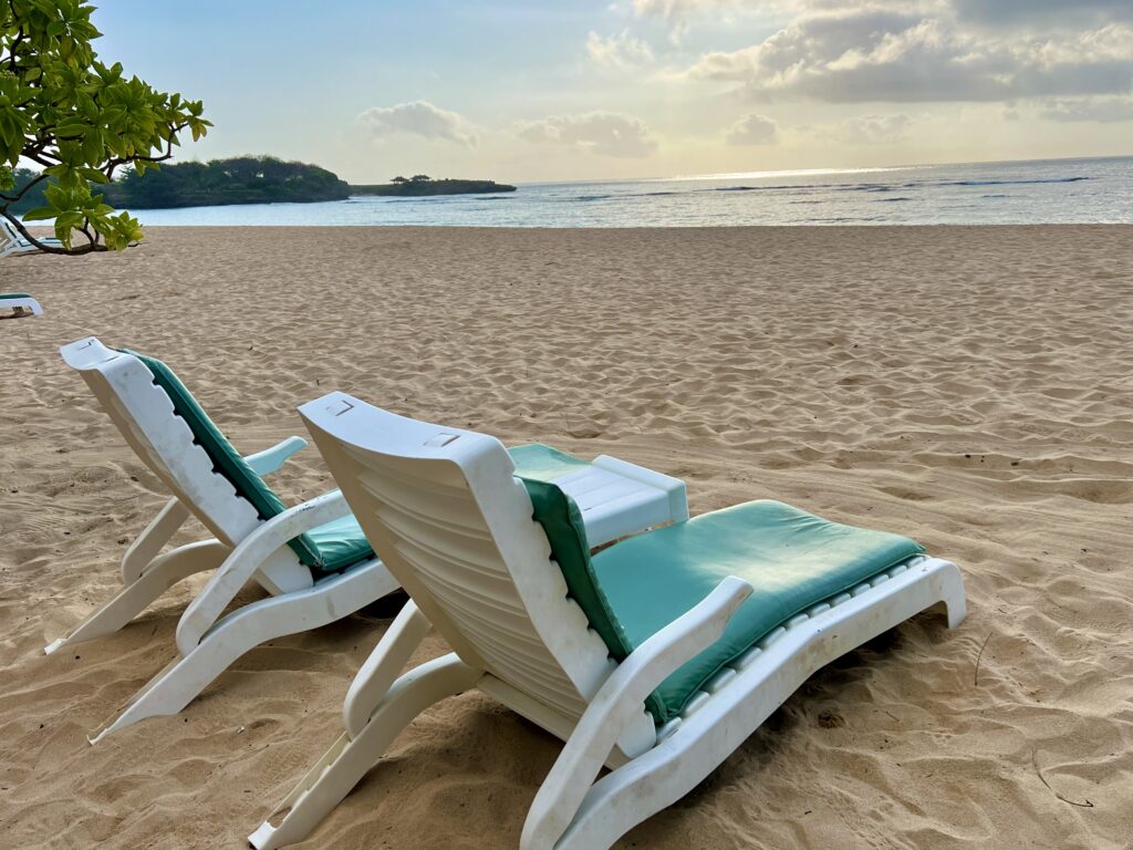Grand Hyatt Bali sunloungers