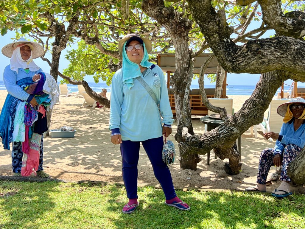 Beach sellers Nusa Dua beach