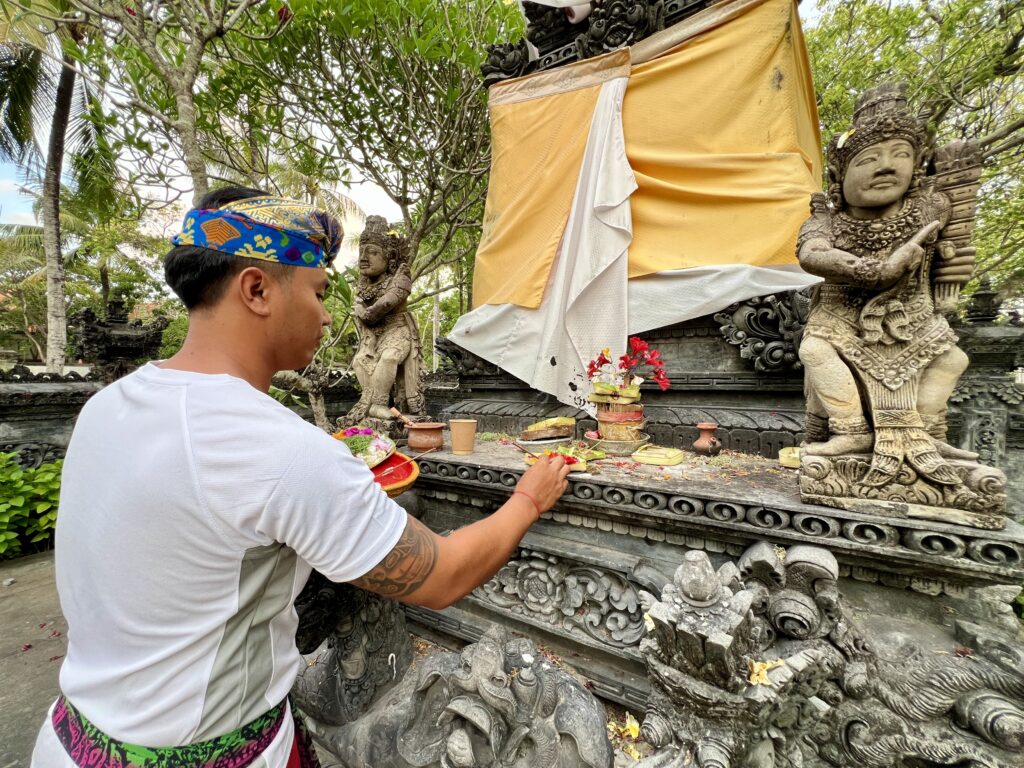 Temple Offering, Grand Hyatt Bali