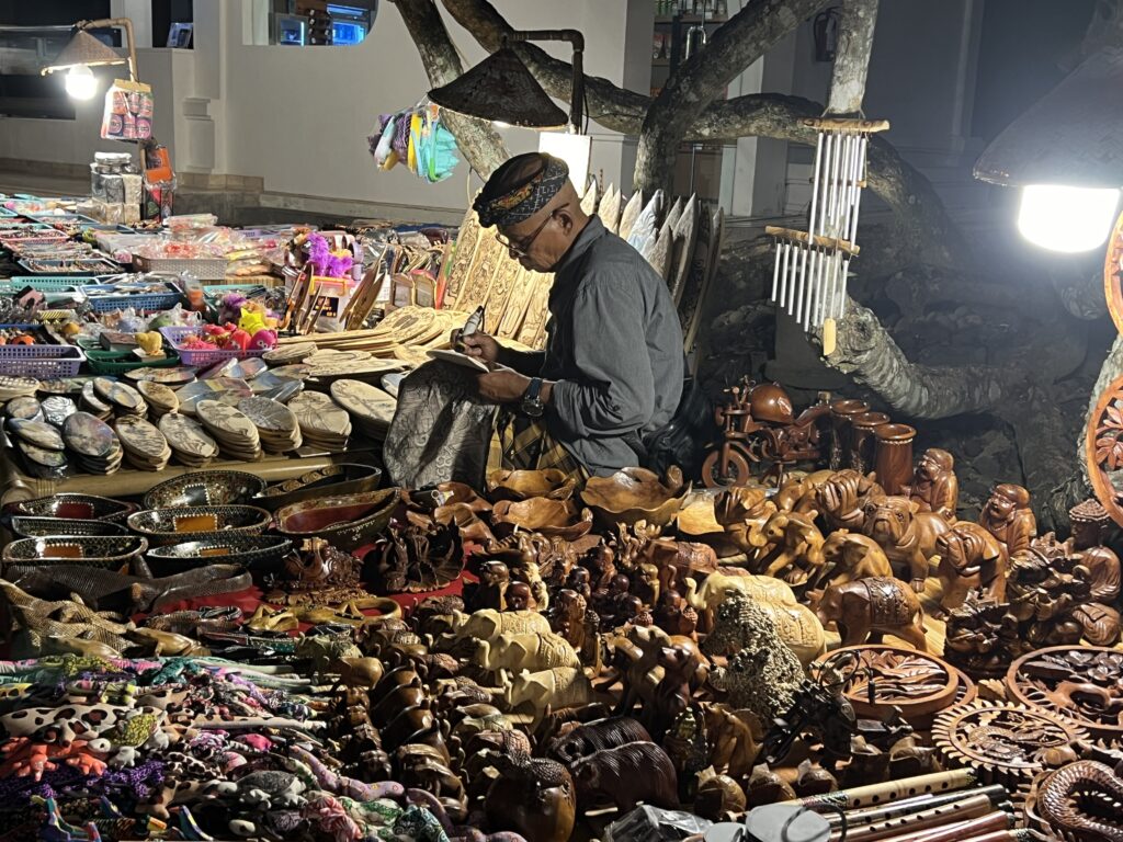 Street market at Pasar Senggol Grand Hyatt Bali Cultural show