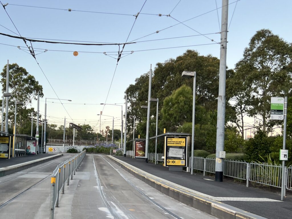 70 Tram Stop Melbourne Park