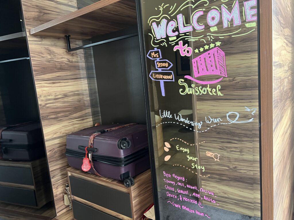 Welcome message from Guest Relations Team at Swissotel Jakarta PIK Avenue