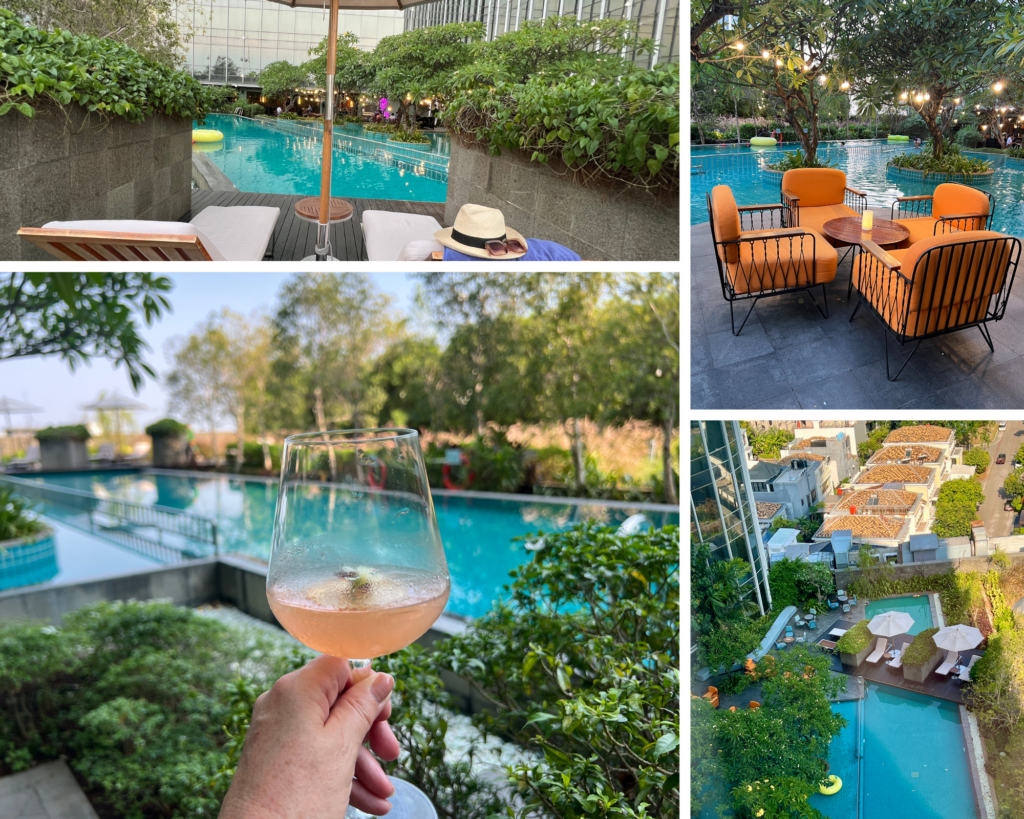 Swimming pool views at Swissotel Jakarta PIK Avenue