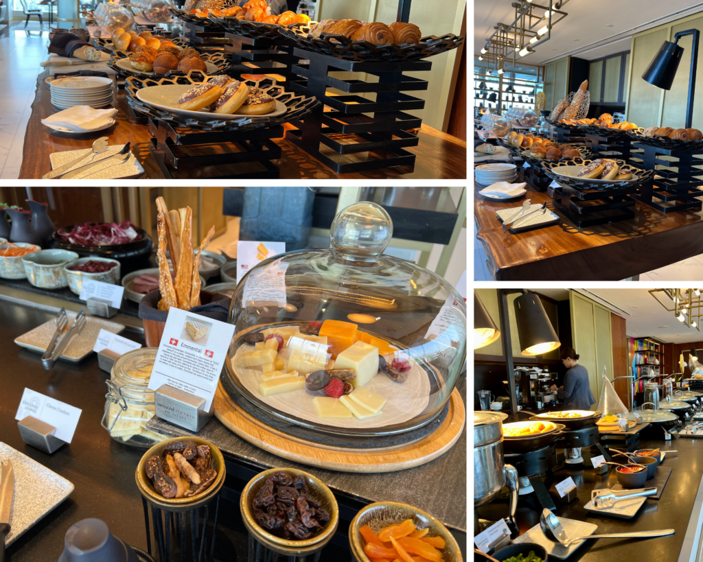 Executive lounge dining at Swissotel Jakarta PIK Avenue
