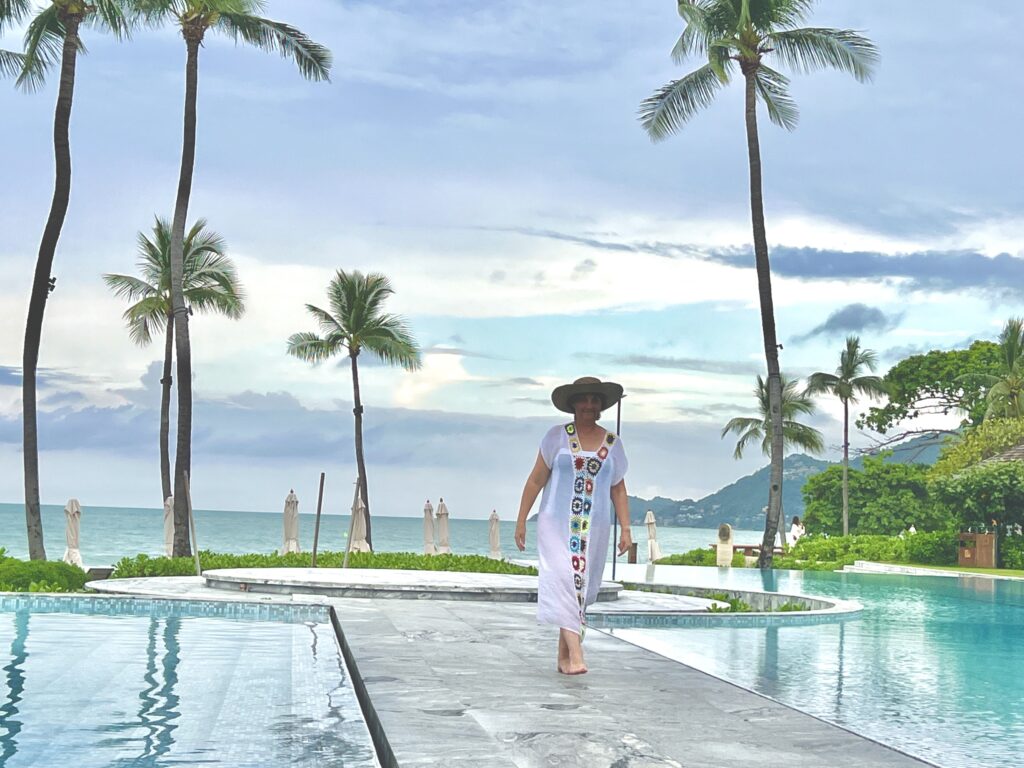 Little Wandering Wren poolside at Centara Reserve Samui