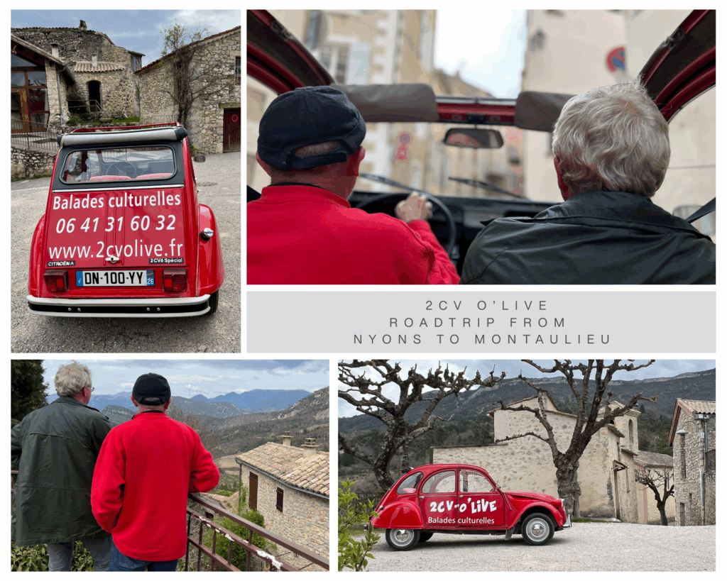 2CV O'LIVE Roadtrip to Montaulieu Drome Provencale