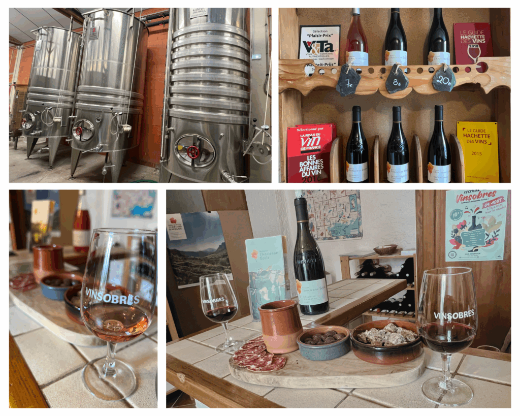 Wine tasting at Domaine l'Ancienne École